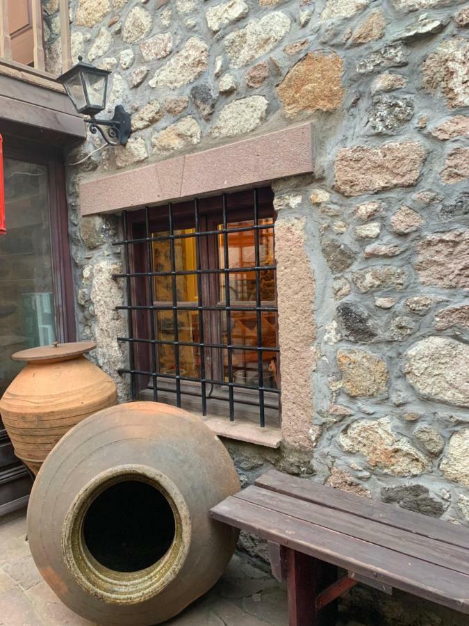 Villa Wood And Stone In The Path Of Lava Antissa Exterior foto